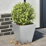 vidaXL Záhradné kvetináče 2 ks 30x30x30 cm, pozinkovaná oceľ