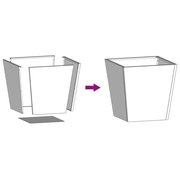 vidaXL Záhradné kvetináče 2 ks 40x40x40 cm, kortenová oceľ – Obrázok 12