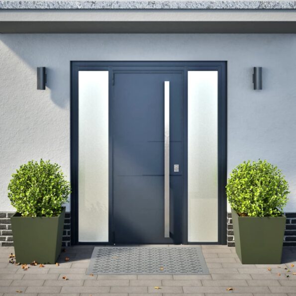 vidaXL Záhradné kvetináče 2 ks, olivovo zelené 50x50x50 cm, oceľ – Obrázok 3