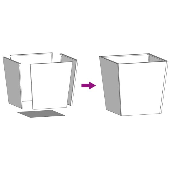 vidaXL Záhradné kvetináče 2 ks, olivovo zelené 50x50x50 cm, oceľ – Obrázok 10