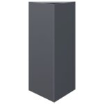 vidaXL Záhradný kvetináč antracit trojuholník 40x34,5x70 cm oceľ – Obrázok 2
