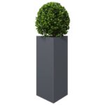 vidaXL Záhradný kvetináč antracit trojuholník 40x34,5x70 cm oceľ – Obrázok 3