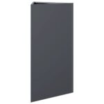 vidaXL Záhradný kvetináč antracit trojuholník 40x34,5x70 cm oceľ – Obrázok 4