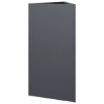 vidaXL Záhradný kvetináč antracit trojuholník 40x34,5x70 cm oceľ – Obrázok 6
