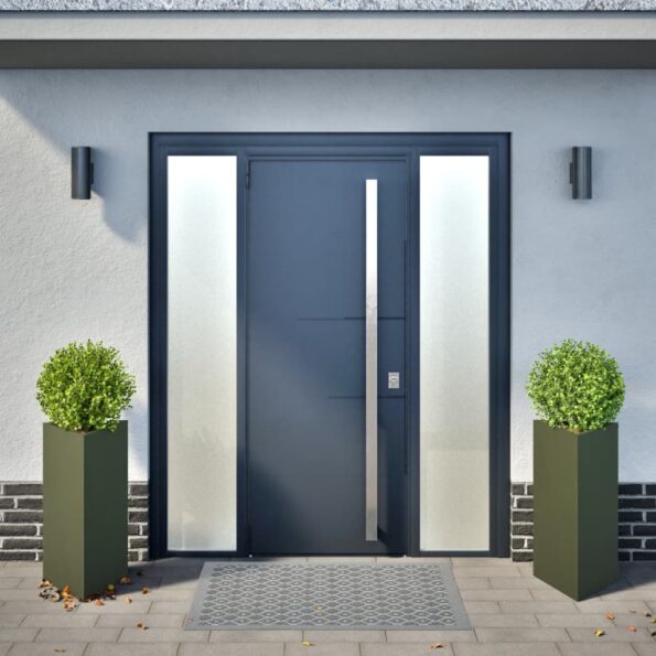 VXL8721102915949_g_en_hd_1.jpg vidaXL Záhradné kvetináče 2 ks olivové trojuholník 40x34,5x70 cm oceľ – Obrázok 3