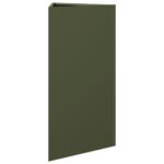 vidaXL Záhradné kvetináče 2 ks olivové trojuholník 40x34,5x70 cm oceľ – Obrázok 6