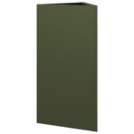 vidaXL Záhradné kvetináče 2 ks olivové trojuholník 40x34,5x70 cm oceľ – Obrázok 8