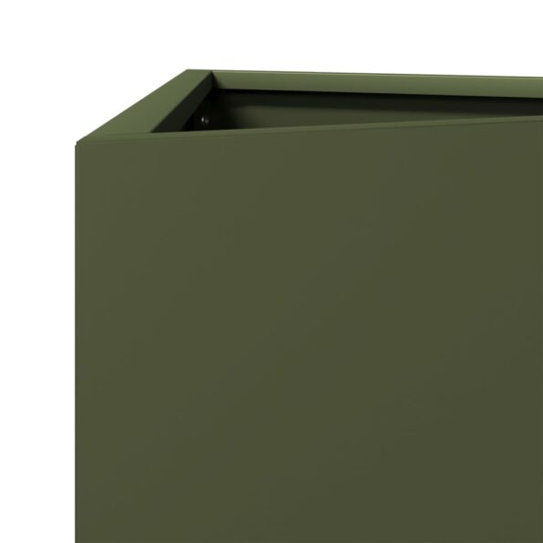 VXL8721102915949_g_en_hd_7.jpg vidaXL Záhradné kvetináče 2 ks olivové trojuholník 40x34,5x70 cm oceľ – Obrázok 9
