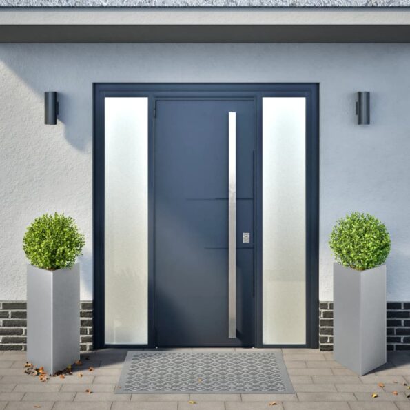 vidaXL Záhradné kvetináče 2 ks trojuholník 40x34,5x70 cm pozink. oceľ – Obrázok 3