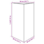 vidaXL Záhradné kvetináče 2 ks trojuholník 50x43x75cm pozinkovaná oceľ – Obrázok 12