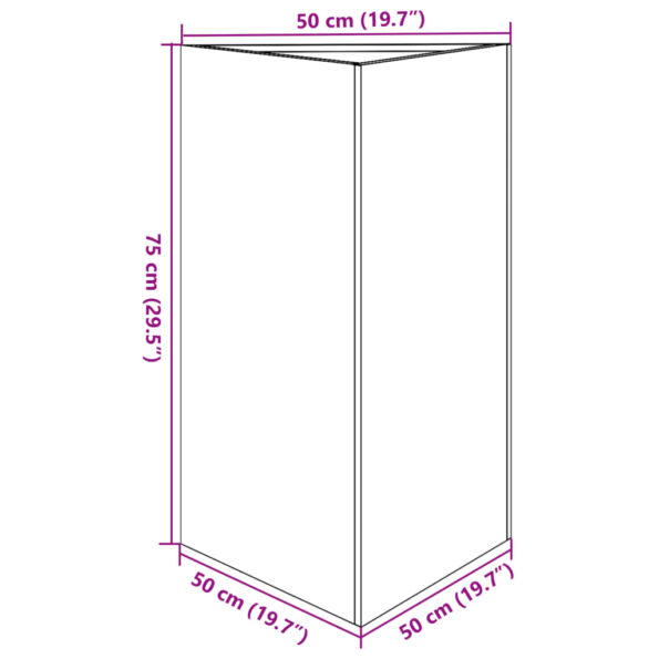 VXL8721102916120_g_en_hd_10.jpg vidaXL Záhradné kvetináče 2 ks trojuholník 50x43x75cm pozinkovaná oceľ – Obrázok 12
