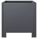 vidaXL Záhradné kvetináče 2 ks, antracitové 30x30x30 cm, oceľ – Obrázok 7