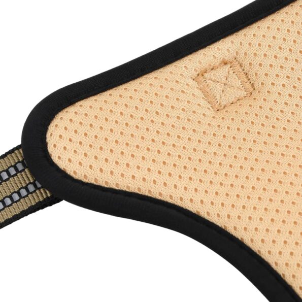 vidaXL Postroj pre psov s reflexnými pruhmi nastaviteľný maskovací M – Obrázok 6