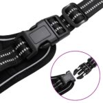 vidaXL Postroj pre psov s reflexnými pruhmi nastaviteľný čierny L – Obrázok 7