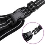 vidaXL Postroj pre psov s reflexnými pruhmi nastaviteľný čierny XL – Obrázok 7