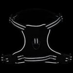 vidaXL Postroj pre psov s vodítkom a obojkom nastaviteľný čierny S – Obrázok 4