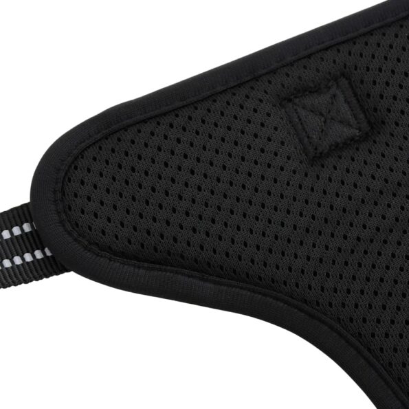 vidaXL Postroj pre psov s vodítkom a obojkom nastaviteľný čierny XL – Obrázok 9