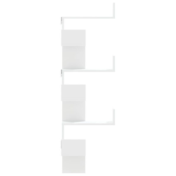 vidaXL Nástenná rohová polica, biela 40x40x50 cm, kompozitné drevo – Obrázok 5