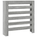 vidaXL Kryt na radiátor sivý sonoma 78x20x82 cm kompozitné drevo – Obrázok 2