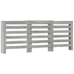 vidaXL Kryt na radiátor sivý sonoma 205x21,5x83,5 cm kompozitné drevo – Obrázok 2