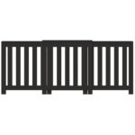 vidaXL Kryt na radiátor čierny 205x21,5x83,5 cm kompozitné drevo – Obrázok 3