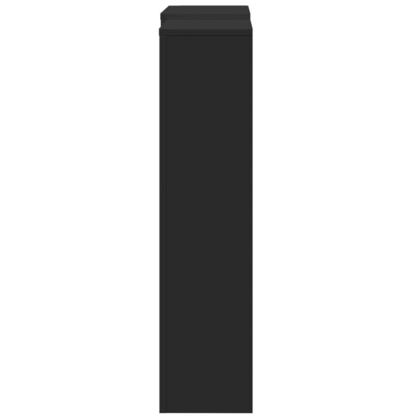 vidaXL Kryt na radiátor čierny 205x21,5x83,5 cm kompozitné drevo – Obrázok 4