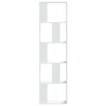 vidaXL Knižnica 5 políc biela 45x23,5x162,5 cm kompozitné drevo – Obrázok 3