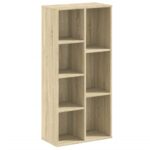 vidaXL Knižnica dub sonoma 50x25x105 cm kompozitné drevo – Obrázok 2