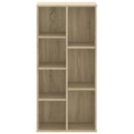vidaXL Knižnica dub sonoma 50x25x105 cm kompozitné drevo – Obrázok 4