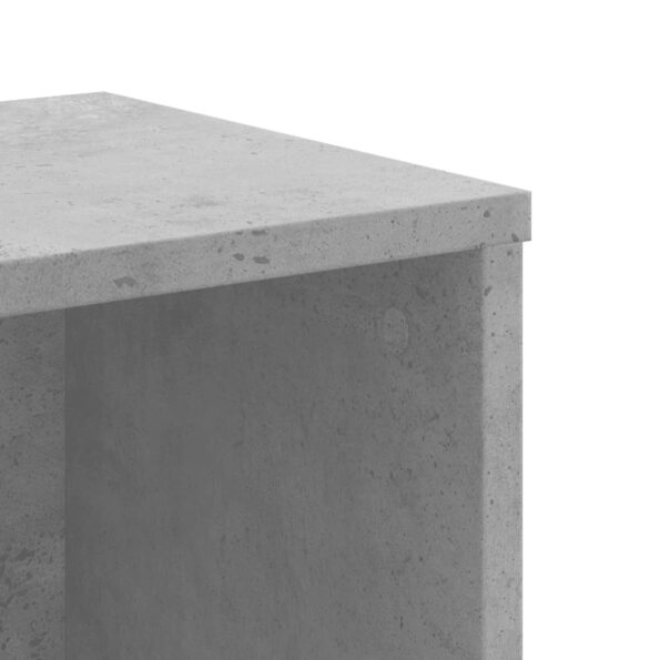 vidaXL Knižnica betónovosivá 50x25x105 cm kompozitné drevo – Obrázok 7