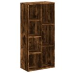 vidaXL Knižnica dymový dub 50x25x105 cm kompozitné drevo – Obrázok 2