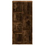 vidaXL Knižnica dymový dub 50x25x105 cm kompozitné drevo – Obrázok 4