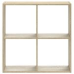 vidaXL Knižnica dub sonoma 68,5x32x68,5 cm kompozitné drevo – Obrázok 4