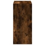 vidaXL Knižnica dymový dub 68,5x32x68,5 cm kompozitné drevo – Obrázok 5