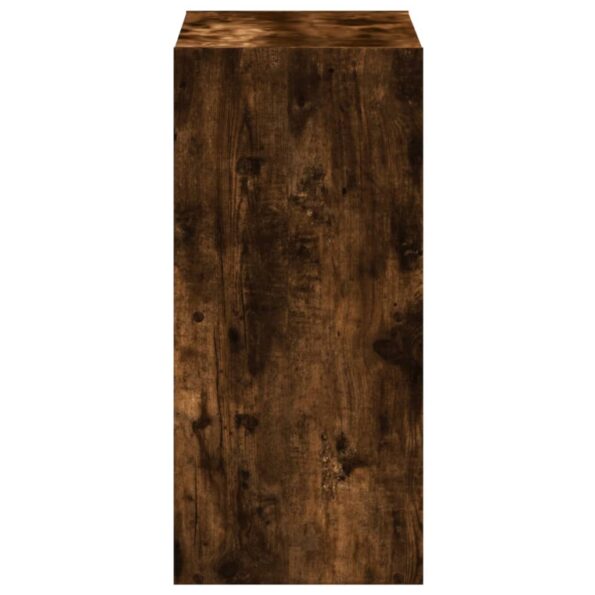 vidaXL Knižnica dymový dub 68,5x32x68,5 cm kompozitné drevo – Obrázok 5