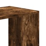 vidaXL Knižnica dymový dub 68,5x32x68,5 cm kompozitné drevo – Obrázok 7