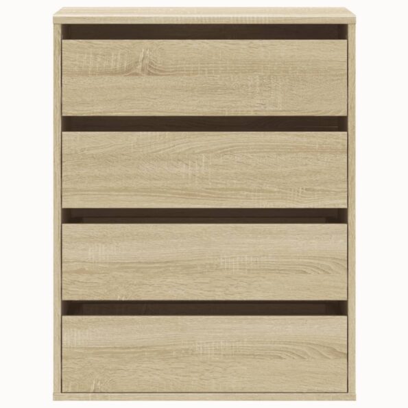 vidaXL Rohová komoda so zásuvkami sonoma 60x41x76 cm kompozitné drevo – Obrázok 4