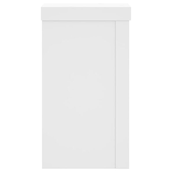 vidaXL Stojany na rastliny 2 ks biele 10x10x18 cm kompozitné drevo – Obrázok 6