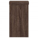 vidaXL Stojany na rastliny 2 ks hnedý dub 10x10x18 cm kompozitné drevo – Obrázok 6