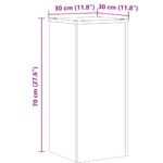 vidaXL Stojany na rastliny 2 ks dub sonoma 30x30x70cm kompozitné drevo – Obrázok 10