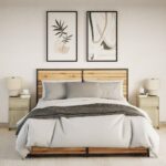 vidaXL Nočné stolíky s LED svetlami 2 ks dub sonoma kompozitné drevo – Obrázok 5