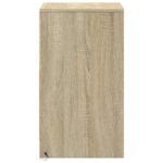 vidaXL Nočné stolíky s LED svetlami 2 ks dub sonoma kompozitné drevo – Obrázok 7