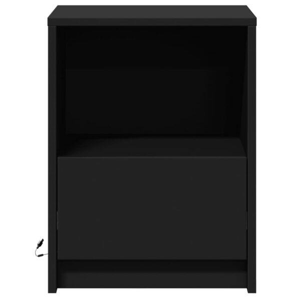 vidaXL Nočné stolíky s LED svetlami 2 ks čierne kompozitné drevo – Obrázok 6