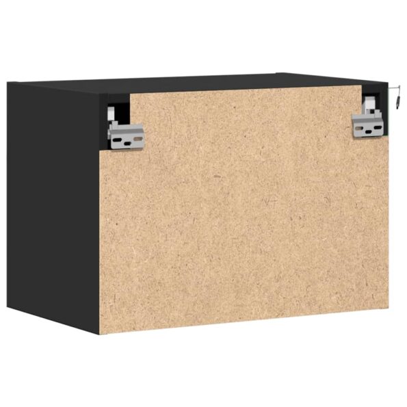 vidaXL Nástenné nočné skrinky s LED osvetlením 2 ks čierne – Obrázok 9