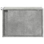 vidaXL Nástenná nočná skrinka s LED osvetlením betónovo sivá – Obrázok 6