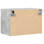 vidaXL Nástenná nočná skrinka s LED osvetlením betónovo sivá – Obrázok 9