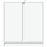 vidaXL Komoda s LED biela 77x34x85 cm kompozitné drevo – Obrázok 6