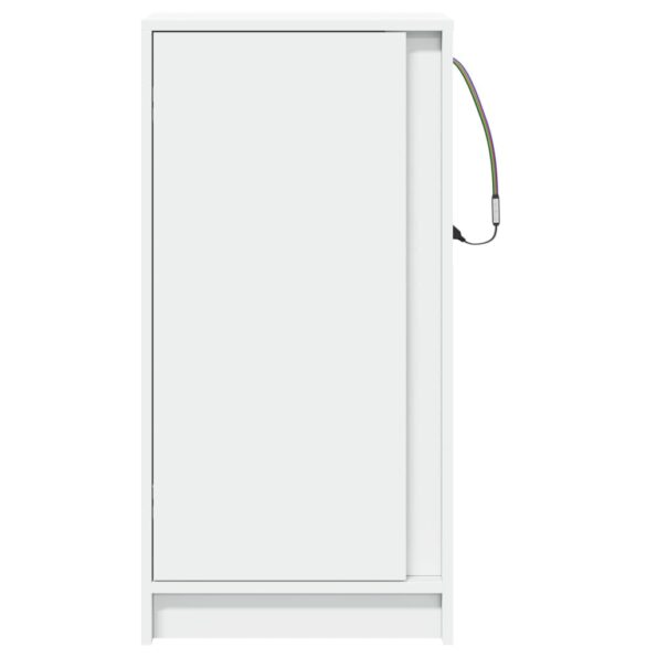 vidaXL Komoda s LED biela 77x34x85 cm kompozitné drevo – Obrázok 6