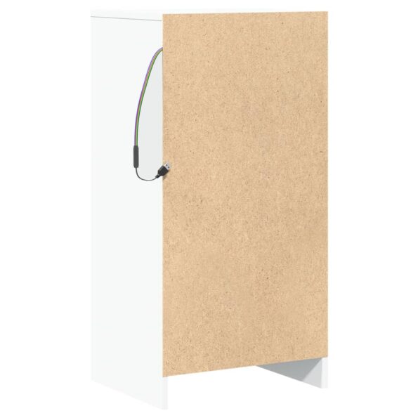 vidaXL Komoda s LED biela 77x34x85 cm kompozitné drevo – Obrázok 9