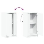 vidaXL Komoda s LED biela 77x34x85 cm kompozitné drevo – Obrázok 10